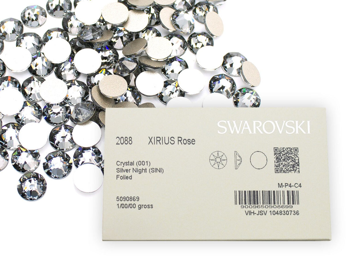 スワロフスキー クリスタルシルバーナイト-#2058 4-ラインストーン・スワロフスキーの品揃え日本最大級 デコダリア